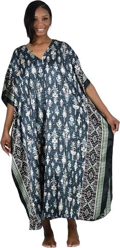 مجموعة أزياء up2date من 3 caftans ، اختيار الطباعة الهندسية ، حجم واحد يناسب أكثر ، خاصة#20 in Kuwait