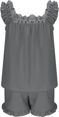 بيجامات الصيف خفيفة الوزن للنساء 2 قطعة PJS PJS مجموعات لطيئة الكشك in Kuwait