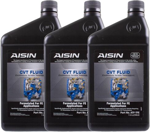 Aisin 3 Quart Auto Trans Fluid CVT ATF-TFE لـ UX200 IM IQ COROLLA 3 × 1QT in Saudi Arabia