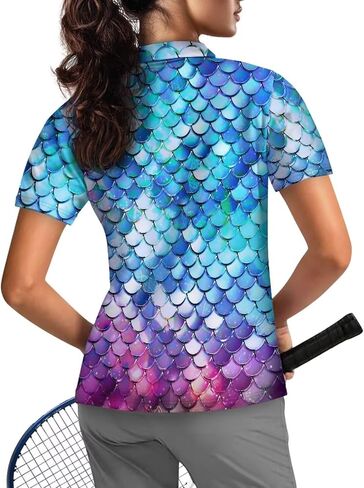 Women's UV Protection Shirts Quarter Zip Pullover Women Short Sleeve Golf Shirts Workout Tops in Kuwait