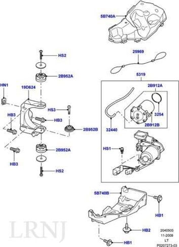 طقم إصلاح خطوط الهواء الأنابيب Britpart لتركيب ضاغط تعليق الهواء متوافق مع Land Rover LR3 / Discovery 3 2005-2009 Hitachi Type Air Suspension Parts # DA3964 in Saudi Arabia
