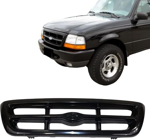 Grille Grille Black 1998-2000 متوافق مع Ford Ranger FO1200344 in Kuwait