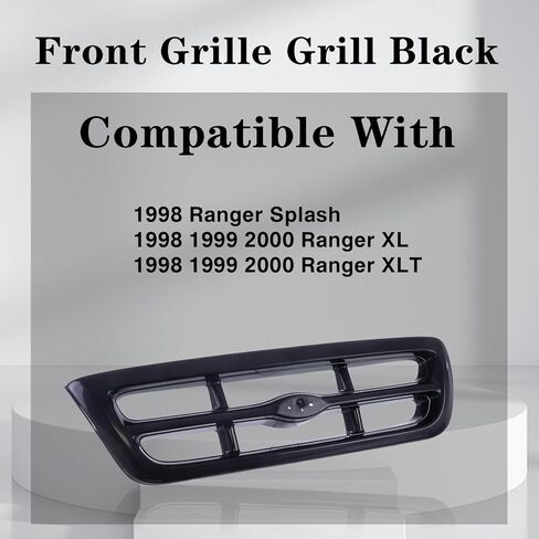 Grille Grille Black 1998-2000 متوافق مع Ford Ranger FO1200344 in Kuwait