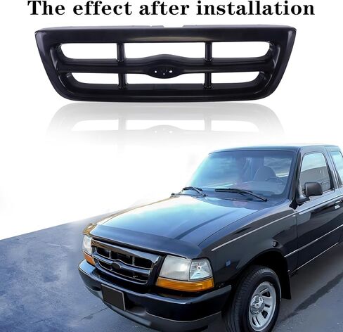 Grille Grille Black 1998-2000 متوافق مع Ford Ranger FO1200344 in Kuwait