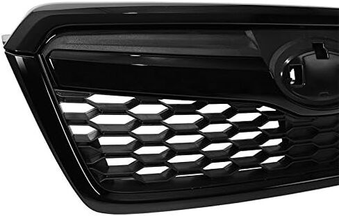 مجموعة الشبكة الأمامية العلوية متوافقة مع Subaru Forester 2014-2018 STI Style Black Grill in Kuwait