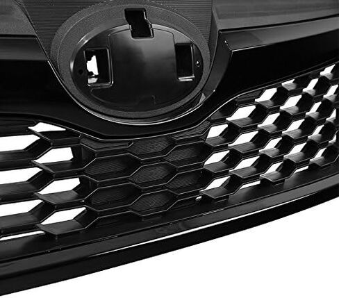 مجموعة الشبكة الأمامية العلوية متوافقة مع Subaru Forester 2014-2018 STI Style Black Grill in Kuwait