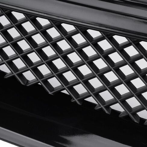 W-Power ، ABS Type-R style Black Mesh Grille Grille Trim Trim Cover Front Frontible Front Front Frontible مع Honda Civic CX DX Ex LX HX SI All Model in Saudi Arabia