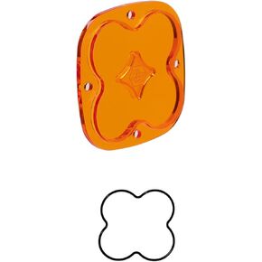 Baja Designs Lens Kit for Squadron Series LED Light - Optical Lens with Silicone O-Ring, Easy Installation, Waterproof, Dustproof (Spot Beam, Factory Amber) in Saudi Arabia