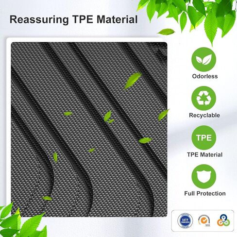 SMABEE Trunk Mat for 2015-2024 Ford Mustang Equipped with Subwoofer, TPE All Weather Cargo Mat Cargo Liner Accessories Interior Black in Saudi Arabia