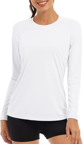 TACVASEN Womens Long Sleeve Rash Guard UPF 50+ UV Sun Shirts Quick Dry Swim Shirt Hiking Tops in Saudi Arabia