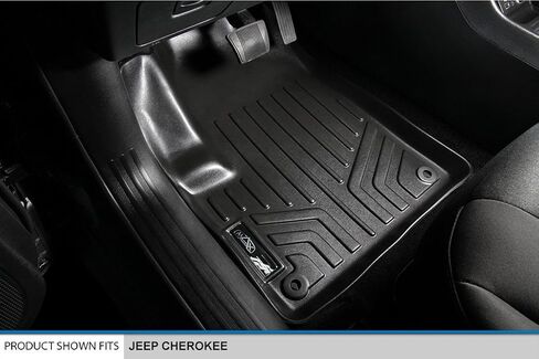 SMARTLINER Custom Fit Floor Mats 2 Row Liner Set Compatible with 2014-2023 Jeep Cherokee in Saudi Arabia