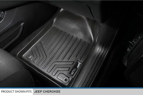SMARTLINER Custom Fit Floor Mats 2 Row Liner Set Compatible with 2014-2023 Jeep Cherokee in Saudi Arabia