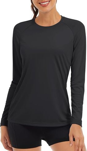 TACVASEN Womens Long Sleeve Rash Guard UPF 50+ UV Sun Shirts Quick Dry Swim Shirt Hiking Tops in Kuwait