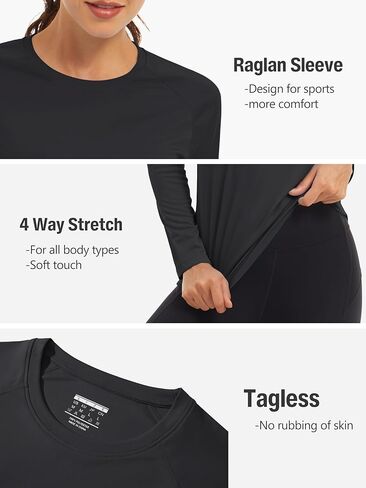 TACVASEN Womens Long Sleeve Rash Guard UPF 50+ UV Sun Shirts Quick Dry Swim Shirt Hiking Tops in Kuwait