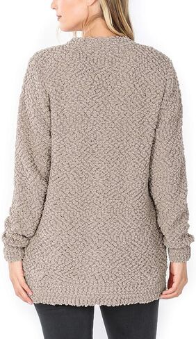 KOGMO Womens Popcorn Sweater Cardigans with Buttons and Pockets in Saudi Arabia