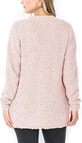 KOGMO Womens Popcorn Sweater Cardigans with Buttons and Pockets in Saudi Arabia