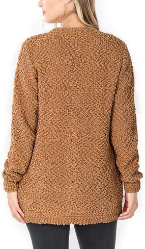 KOGMO Womens Popcorn Sweater Cardigans with Buttons and Pockets in Saudi Arabia