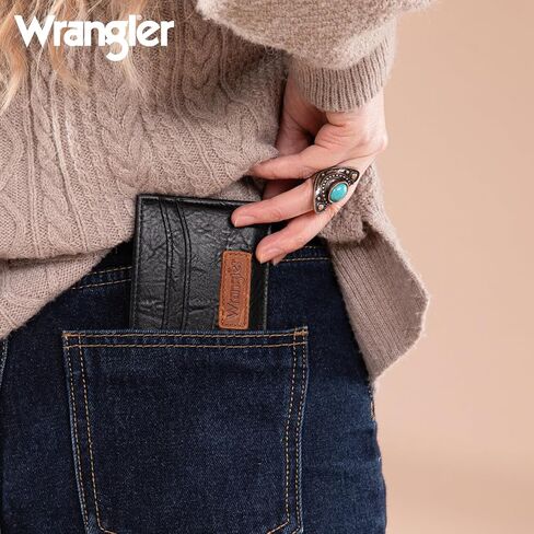 Montana West X Wrangler Small Keychain Card Holder for Women Minimalist Thin Pocket Wallet Slim Mini Rfid Card Cases with Detachable Ultra Card Holder in Kuwait
