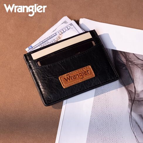 Montana West X Wrangler Small Keychain Card Holder for Women Minimalist Thin Pocket Wallet Slim Mini Rfid Card Cases with Detachable Ultra Card Holder in Kuwait