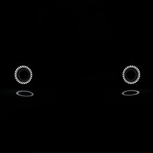 NIXON OFFROAD Center Grille Lights Fit For 2015 2016 2017 Ford Mustang, Front Bumper Grill Upper Hood Grille With DRL LED Accent Vent Lights (Color Shift RGB Light) in Saudi Arabia