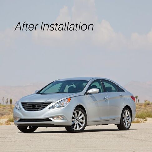 CarpartsDepot الأمامي الشواء الشواء تشكل الكروم مع إدراج قذيفة سوداء متوافقة مع 2011-2013 Hyundai Sonata سيدان HY1200154 863503S100 in Saudi Arabia
