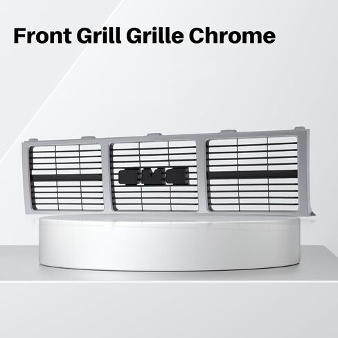 Replacement Parts Front Grille Grill With Silver Shell With Gray Insert Compatible With GMC C/K Series C1500 C2500 C3500 K1500 K2500 K3500 1985-1988 Pickup Truck in Saudi Arabia
