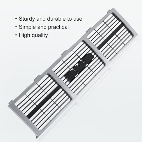 Replacement Parts Front Grille Grill With Silver Shell With Gray Insert Compatible With GMC C/K Series C1500 C2500 C3500 K1500 K2500 K3500 1985-1988 Pickup Truck in Saudi Arabia