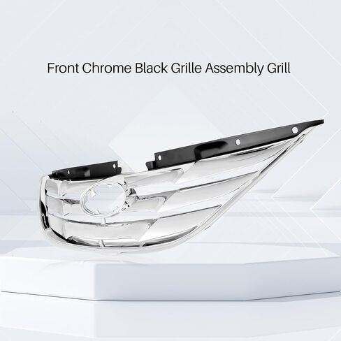 CarPartsDepot Front Grille Grill Chrome Molding With Black Shell Insert Compatible With 2011-2013 Hyundai Sonata Sedan HY1200154 863503S100 in Kuwait