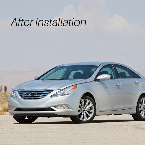 CarPartsDepot Front Grille Grill Chrome Molding With Black Shell Insert Compatible With 2011-2013 Hyundai Sonata Sedan HY1200154 863503S100 in Kuwait