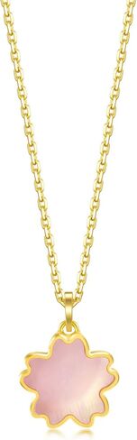 CHOW SANG SANG 999.9 24K Solid Gold Essence Dazzling Mother of Pearl Cherry Blossom Pendant for Women 93169P [Not Include the Necklace] in Saudi Arabia