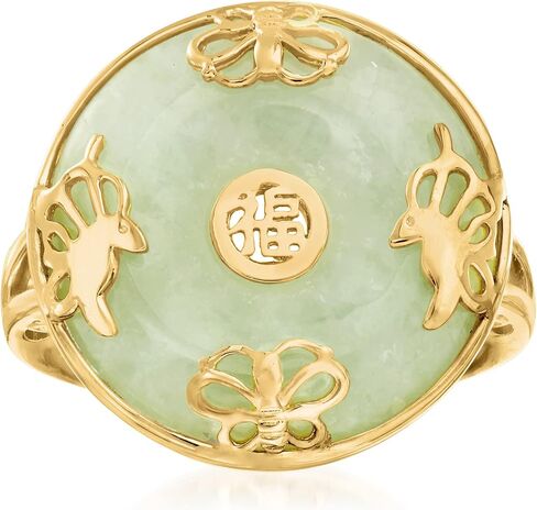 Ross-Simons Gemstone Good Fortune Butterfly Ring in 18kt Gold Over Sterling in Saudi Arabia
