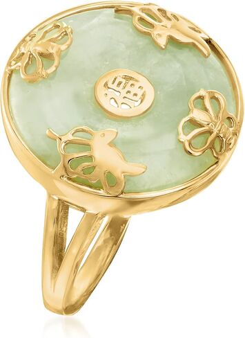 Ross-Simons Gemstone Good Fortune Butterfly Ring in 18kt Gold Over Sterling in Saudi Arabia