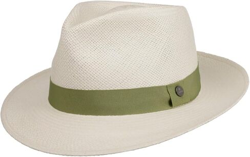 Lierys Contrast Band Panama Hat Men - Made in Ecuador in Saudi Arabia