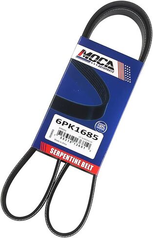 MOCA 6PK1685 Serpentine Belt for 98-04 لـ Buick Regal 3.8L Supercharger & 04-05 لـ Chevrolet Impala & Monte Carlo 3.8L Supercharger & 11-13 لـ Dodge Charger 3.6L و 11-15 Challenger 3.6L & in Saudi Arabia