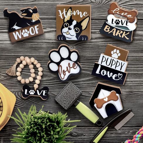 Black Cat Tiered Tray Decor, Love Pet Kitten Paw Tray Decorations Set, Live Love Meow Book Stack Wooden Signs, Farmhouse Rustic Home Decor Cat Lover Gifts for Table Shelf Mantel Party in Saudi Arabia