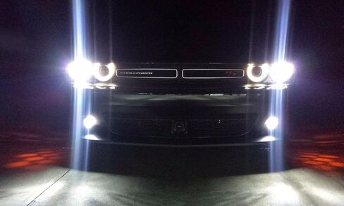 Ijdmtoy Projector Lens Foglamp Kit W/Xenon White LED Light Lights ، أغطية الإطار ومفتاح تسخير الأسلاك متوافق مع 2015-2022 Dodge Challenger in Saudi Arabia