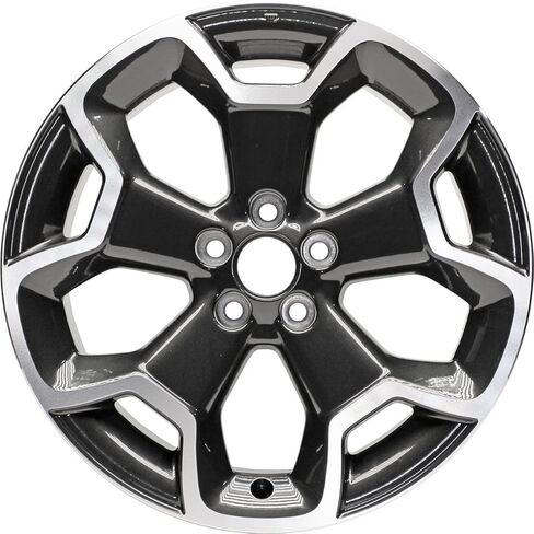 حديث جديد 17 × 7 بوصة لعام 2013-2015 سوبارو XV Crosstrek Machined Outline مع المتحدثين بالفحم المطلية وجيوب الفحم المطلية 5 × 100 مم 5 in Kuwait