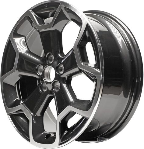 حديث جديد 17 × 7 بوصة لعام 2013-2015 سوبارو XV Crosstrek Machined Outline مع المتحدثين بالفحم المطلية وجيوب الفحم المطلية 5 × 100 مم 5 in Kuwait