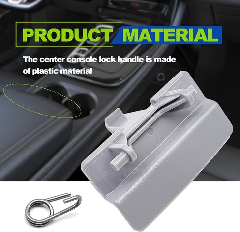 1 PCS Center Console Latch ، LID Center Console Jump Seat Latch ، متوافق مع F150 2010-2018 ، استبدال OE #BL34-18672A66 ، BL3418672A66 (رمادي فاتح) in Saudi Arabia