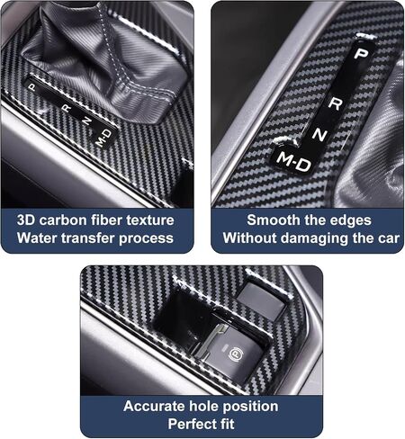 غطاء لوحة تحول التروس لعام 2024 2025 Crosstrek/Impreza ، Cender Console Carbon Carbon Diber Trim (غطاء لوحة التروس الصغيرة) النمط ب in Kuwait