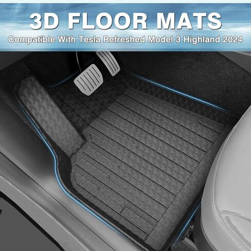 Mixsuper Custom Fit Floor Mats for Ford Bronco Sport 2024 2023 2022 2021, All Weather Floor Liners Front and Rear Row Set Black in Kuwait