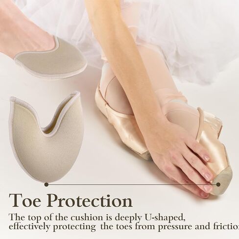 Ballet Dance Toe Pads, Soft Toe Pads for Pointe Shoes, Toes Pouches Pads Cover Forefoot Wrap Pad Toes Protectors Cover Sponge Insoles for Women Girls Dancers in Saudi Arabia