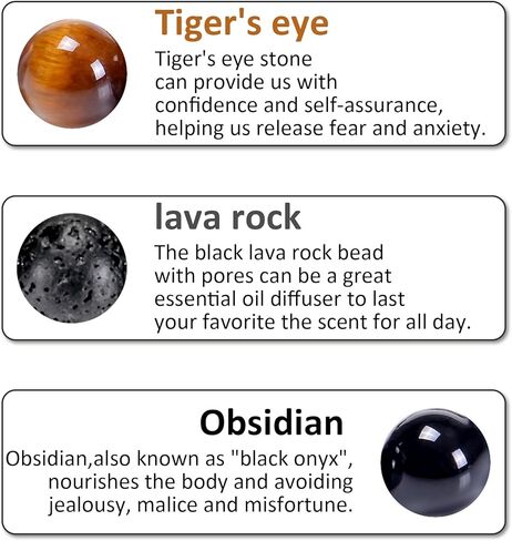 سوار كريستال رجالي 7 شقرا - أحجار حقيقية عين النمر سبج جمشت الملكيت أمازونيتي تخزين الأساور in Kuwait