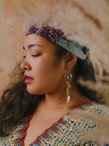 MINACHI Bohemian Bronze Water Drop Earrings, Stone Metal Leaf Pendant Long Tassel, Boho Chic Jewelry For Women in Kuwait