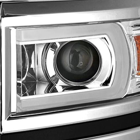 AKKON - لـ [U Neon Bar Style] 2014 2015 Chevy Silverado 1500 LED DRL Projector Left + Leight Side Set in Saudi Arabia