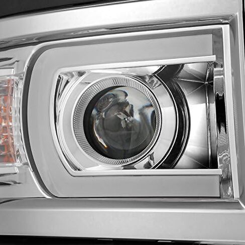 AKKON - لـ [U Neon Bar Style] 2014 2015 Chevy Silverado 1500 LED DRL Projector Left + Leight Side Set in Saudi Arabia