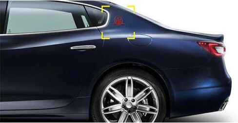 2 PCS Car Side Label Label Sticker لـ Maserati Ghibli Levante Quattroporte GT SQ4 GTS ABS Hood Strunk Trunk Trunk Emblem Excorations in Saudi Arabia
