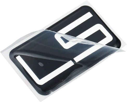 Pair Set S10 LS Emblem 3D Badge Sticker Decal Replacement for 1994-2004 Chevrolet Silverado Suburban (Chrome Black) in Saudi Arabia