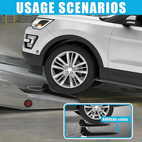 4 Pack Tire Skates for Tow Truck Wrecker, Rollback Carrier Safety, Heavy-Duty Car Skate Safe Tow Truck Accessories for Car Hauler, Flat Bed, 4000 lb Working Load Limit, Orange in Kuwait