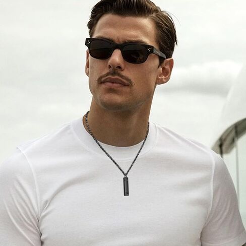 XIUDA Cremation Urn Necklace for Ashes Bar Cremation Jewelry Stainless Steel Ash Necklace Memorial Keepsake Pendant for Men Women in Kuwait